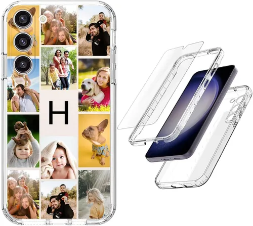 Vista 54 de Funda resistente personalizada para Samsung Galaxy S20 FE [protector de pantalla de vidrio templado] [carcasa de silicona suave] [parachoques de PC]