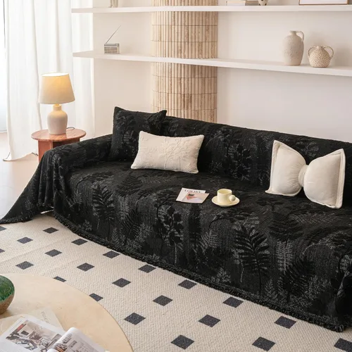 Vista 74 de ROOMLIFE Manta de sofá estilo azteca boho para sillones de 2/3 cojines, fundas de sofá lavables y antideslizantes aptas para mascotas, protector