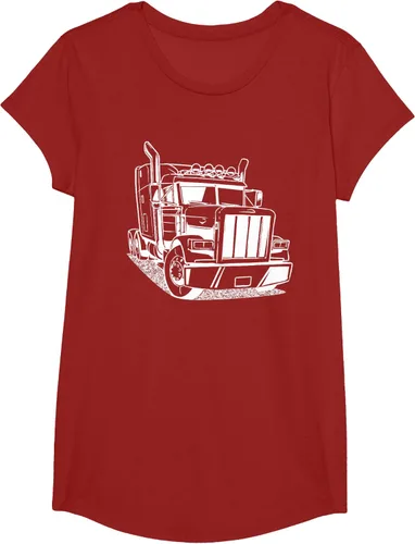 Vista 78 de Diesel Big Rig 18 Wheeler - Camiseta de camionero para camionero, Negro, S