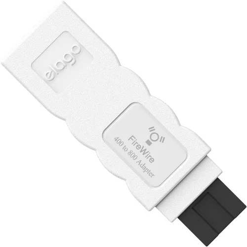 Vista 5 de Adaptador elago FireWire 400 a 800 (negro) para Mac Pro, MacBook Pro, Mac mini, iMac y todas las demás computadoras..