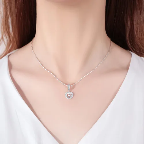 Vista 3 de Abalorios de plata de ley 925 con letras del alfabeto A Z, para pulseras europeas Pandora para esposa, hija, mamá, regalo de Navidad y cumpleaños