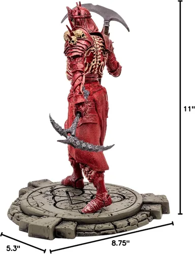 Vista 17 de McFarlane Toys - Diablo IV Rend Bárbaro y Nigromante de Sangre Paquete de 2 Figuras Posadas con Etiqueta de Oro 1:12 Escala 1:12, Etiqueta Dorada
