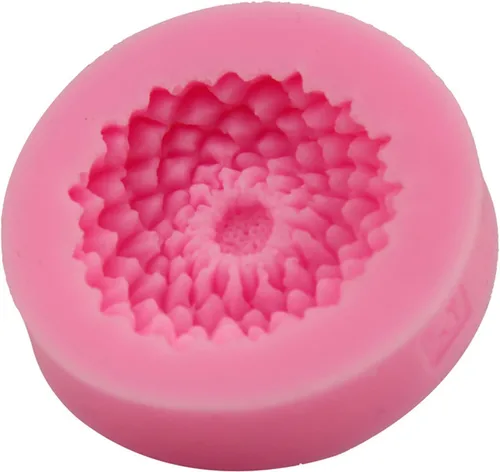 Vista 7 de 2 Piezas Pequeño Molde de Girasol de Silicona para Decoración de Fondant, Chocolate, Caramelo, Pastel, Vela, Jabón, Hornear, Pasta de Polímero