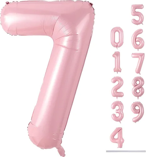 Vista 175 de Globo negro del número 0 para niñas y niños, 40 pulgadas, grande, número 0-9, de papel de aluminio, de Mylar para helio, juego de globos digitales