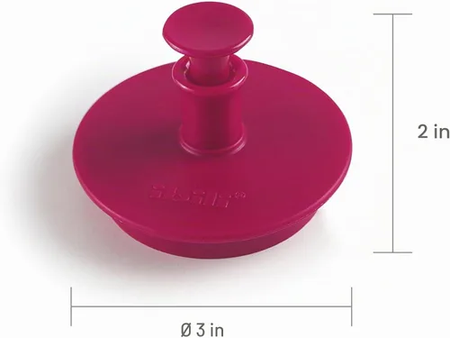 Vista 6 de IBILI - 681800 - Cortador de Galletas Marie con Eyector, Rosa