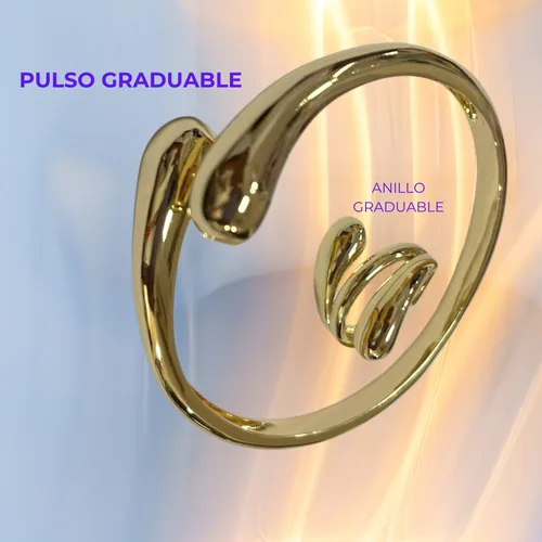 BRAZALETE + ANILLO GRADUABLE R-063