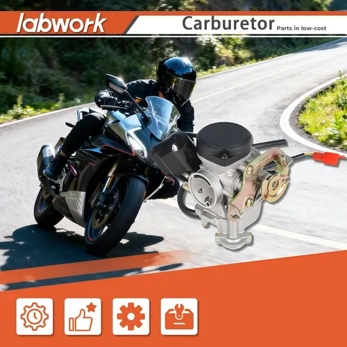 Vista 2 de labwork Repuesto de carburador para scooter 139QMB 139QMA, reemplazo de carburador para motor GY6 50cc 100cc 0.787 in Big Bore