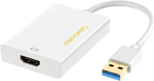 Vista 8 de CableCreation Adaptador USB 3.0 a HDMI con DisplayLink, adaptador de Negro