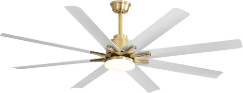Vista 12 de Sofucor - Ventiladores de techo de 52 pulgadas con luces, ventilador de techo inteligente para interior/exterior con control remoto, funciona