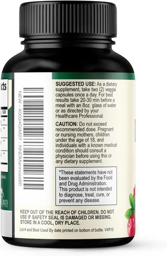 Vista 8 de D-manosa 1000 mg por porción – Arándano e hibisco – Eficaz de acción rápida, elimina las impurezas para la vejiga, suplemento de apoyo a la salud