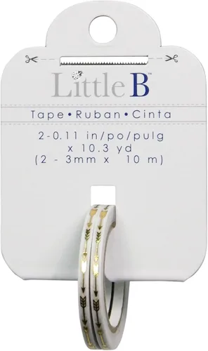 Vista 2 de Little B 100564 – Rollo de vinilo calcomanía decorativo cinta, oro Foil Flechas