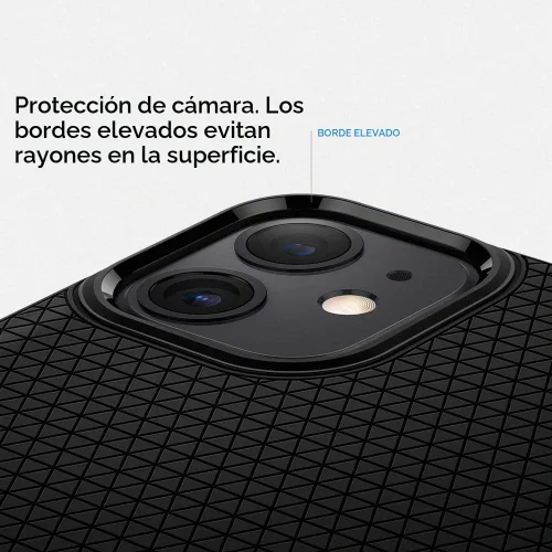 Vista 7 de Spigen Liquid Air - Funda diseñada para iPhone 11 (2019), color negro mate