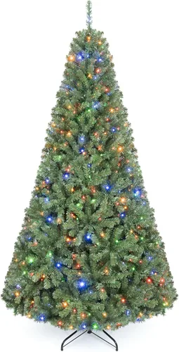 Vista 18 de HAPPYGRILL Árbol de Navidad artificial preiluminado de 4 pies con 296