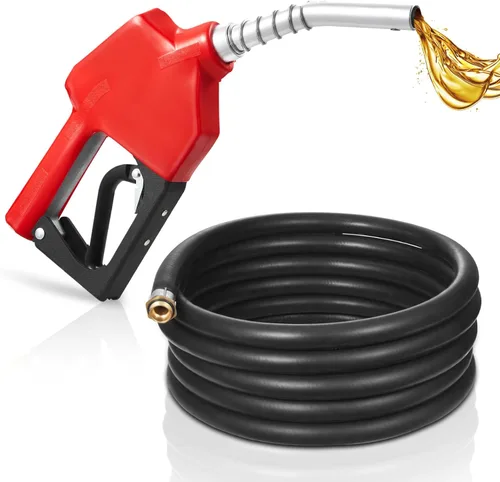 Vista 10 de VEVOR - Boquilla de combustible automática de 1 pulgada NPT, tasa de flujo máxima de 21.6 GPM, boquilla de bomba de gasolina diesel con apagado