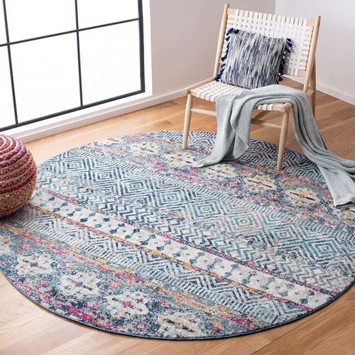 Vista 13 de SAFAVIEH Madison Collection - Alfombra decorativa de 2 pies 3 pulgadas x 4 pies, color carbón y gris, diseño bohemio chic, no desprende pelusa
