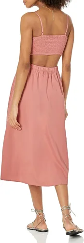 Vista 2 de The Drop Women's Makenna Strappy Cross-Front Smocked-Back Midi Dress