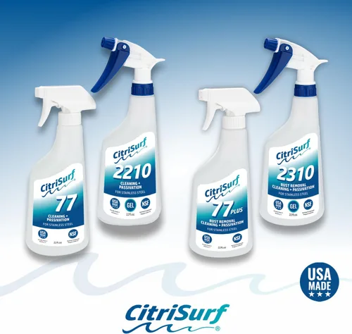 Vista 6 de Limpiador de pasivación de acero inoxidable CitriSurf® 77, grado comercial (22 onzas)