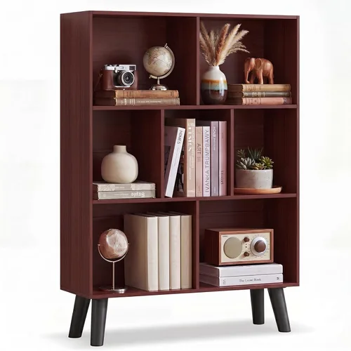Vista 19 de YAHARBO Estantería de 2 cubos, soporte para tocadiscos negro con almacenamiento de vinilo de hasta 100 álbumes, estante horizontal para libros
