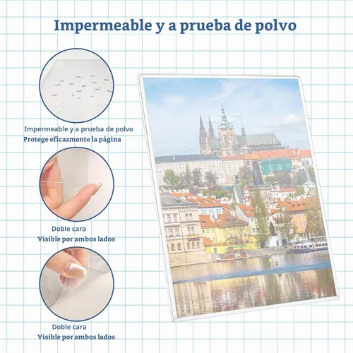 Vista 4 de 12 protectores rígidos de impresión de 8 1/2" x 11" - Toploaders transparentes - Fundas de plástico duro para documentos y fotos - Protector