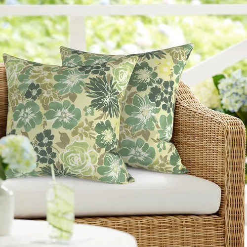 Vista 19 de DYTXIII Paquete de 2 almohadas lumbares impermeables para exteriores con rellenos, 12 x 20 pulgadas, almohada decorativa rectangular para patio