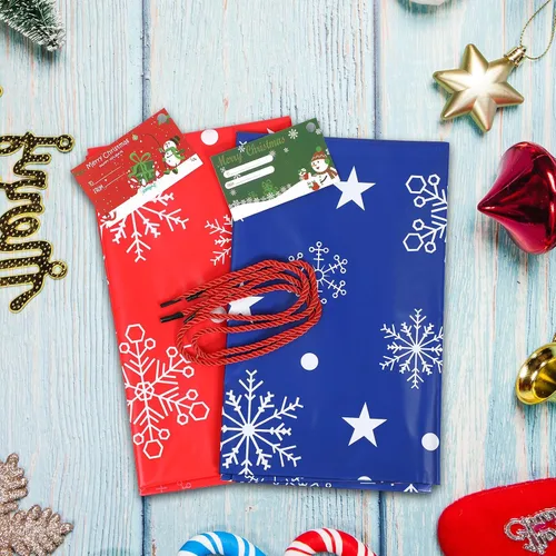Vista 3 de 2 bolsas de regalo de Navidad de 36 x 56 pulgadas, extra grande, bolsa de regalo gigante, bolsa de envoltura de regalo, bolsas de regalo grandes