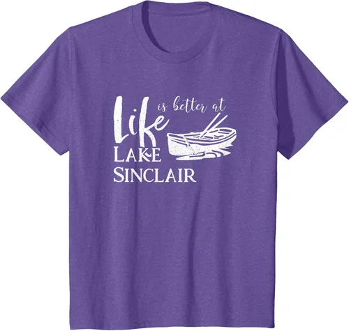 Vista 62 de Life is Better at Lake Sinclair Georgia Camiseta Negro