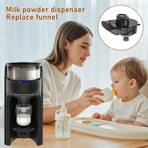 Vista 7 de Embudo de repuesto para dispensador de bebé compatible con los modelos Baby Brezza Pro Advanced y Pro Advanced, embudo de repuesto y cubierta, se