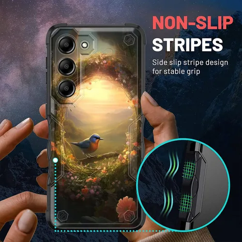 Vista 216 de Funda para Galaxy A14 5G, [Doble Capa][Protección contra Caídas de Grado Militar de 10 Pies] [Antideslizante] Funda Resistente a Prueba de Golpes