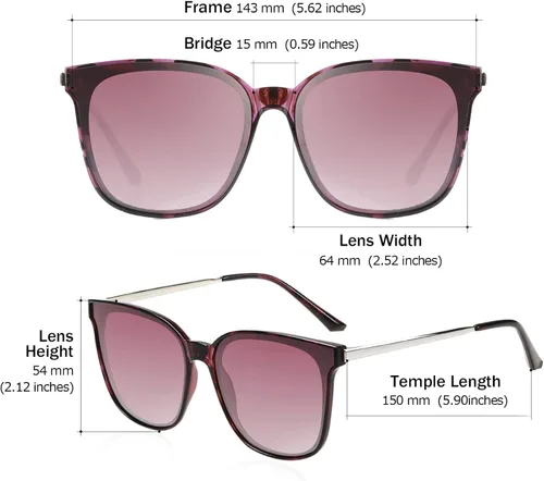 Vista 3 de Duco - Lentes de sol redondos vintage para mujeres y hombres con protección UV de moda para la playa