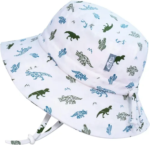 Vista 8 de JAN & JUL - Gorro de sol con capucha de algodón Grow-with-Me para bebés y niños Verde militar
