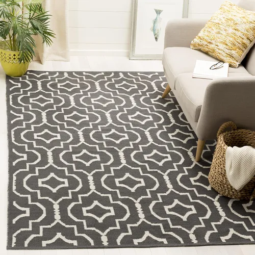 Vista 9 de SAFAVIEH Colección Montauk - Alfombra de pasillo, 2 pies 3 pulgadas x 7 pies, color negro y marfil, algodón hecho a mano, ideal para zonas de alto
