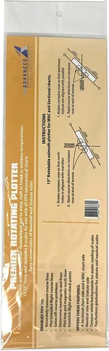 Vista 6 de Advanced Pilot Products Plotter de aviación giratorio - Herramienta de navegación precisa para estudiantes pilotos - Ideal para examen FAA