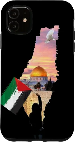 Vista 8 de Boy Hold Palestine Map Flag Jerusalem's City Palestinians Case for iPhone 17