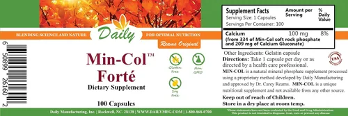 Vista 2 de Daily Manufacturing Min-Col® Forte (Fosfato de roca blanda y gluconato de calcio)