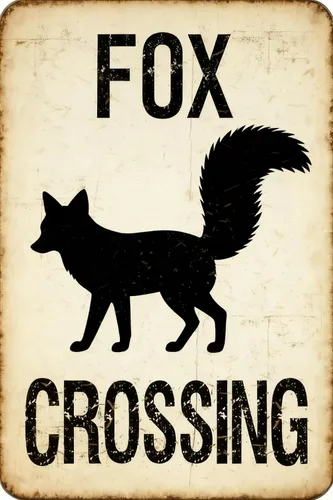 Vista 23 de SQUIRREL CROSSING Metal Tin Sign 8x12 Inch - Retro Wall Decor For Man Cave，Home, Bar, Kitchen, Garage