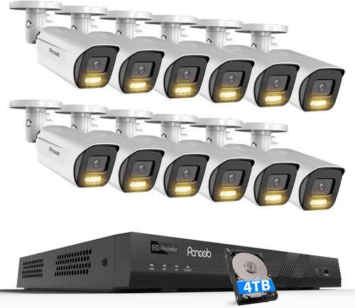 Vista 9 de Sistema de cámara de seguridad 4K PoE 8 canales con 2TB HDD