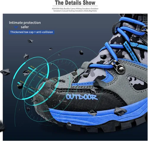 Vista 4 de Littleplum Boys Snow Boots Winter Waterproof Antiskid Boots Hiking Outdoor Shoes for Unisex Kids(Little KidBig Kid)