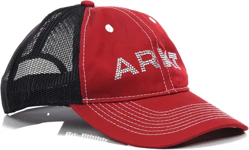 Vista 2 de ARIAT Gorra de diamantes de imitación burdeos para mujer con cierre a presión