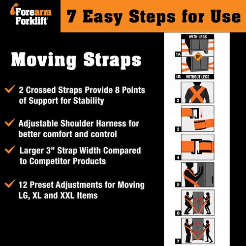 Vista 7 de Forearm Forklift FFMCVP MovXing Arnés de soporte, FFMCVP