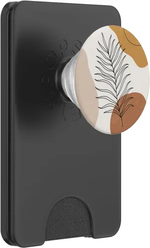 Vista 6 de Boho Line Art Leaves PopSockets MagSafe PopGrip para iPhone