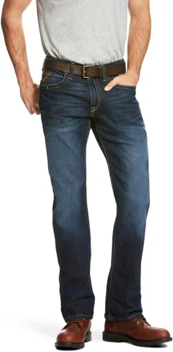 Vista 4 de Ariat Jeans Rebar M4 de tiro bajo DuraStretch Edge para hombre Bodie.