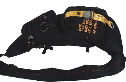 Vista 43 de Mochila de nylon para el pecho, mochila de viaje en bicicleta y gimnasio
