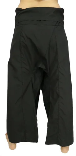 Vista 4 de Lovely Creations Pantalones de pescador tailandés de talla jumbo para hombre y mujer, pierna salvaje, holgados, para yoga, casual, cintura 60