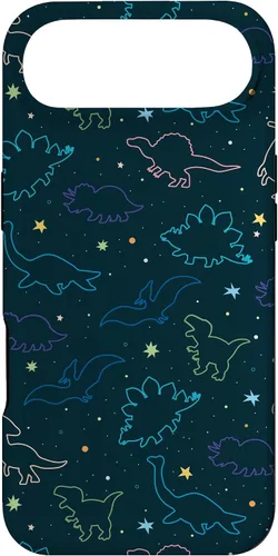Vista 27 de Funda con diseño de dinosaurio de color lindo para iPhone 17