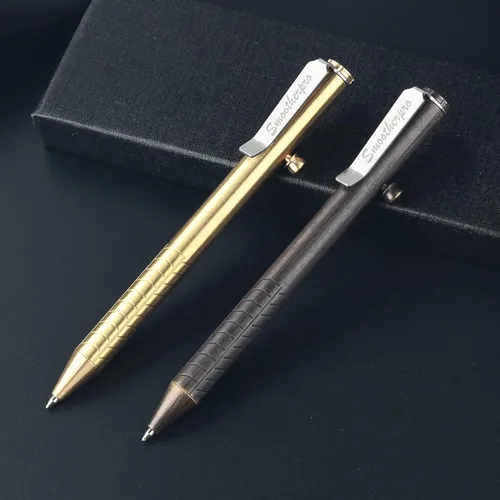 Vista 5 de SMOOTHERPRO Bolígrafo de acción de perno de latón macizo, compatible con Natural