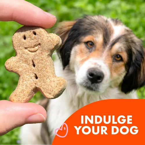 Vista 10 de Buddy Biscuits Golosinas crujientes para perros medianos, mantequilla de maní, tarro de 20 onzas