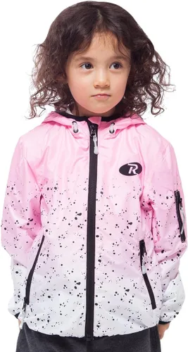 Vista 4 de Rokka&Rolla Chaqueta cortavientos ligera con capucha y cremallera para niñas