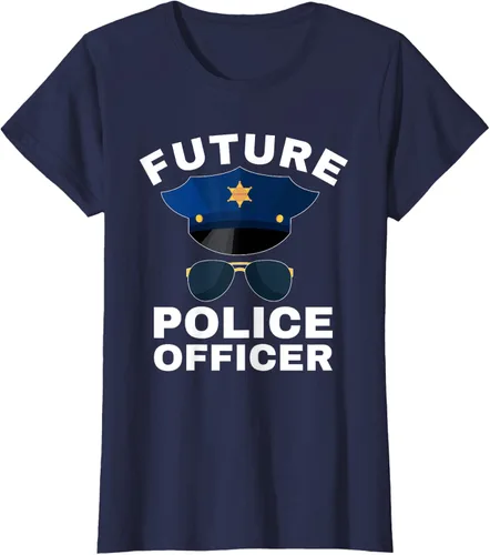 Vista 23 de Camiseta de policía para niños con texto en inglés «Proud Cop Dad»