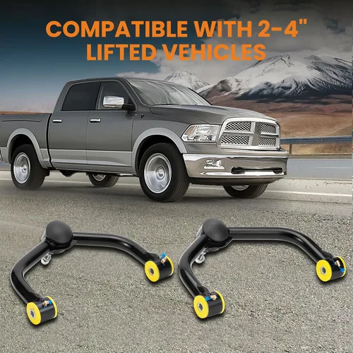 Vista 5 de maXpeedingrods Brazo de control superior delantero de elevación de 2-4 pulgadas para Dodge Ram 1500 4WD 2006-2023, UCA delantero con buje