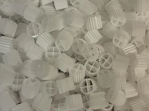 Vista 4 de K1 Bio Filter Media Moving Bed Biofilm Reactor (MBBR) para acuaponía, acuicultura, hidroponía - estanques - acuarios por Wholesale Koi Farm, 1 pie